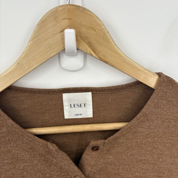 Leset Cropped Cardigan Womens XSmall Lauren Soft Sweater Capsule Luxury Parisian - Picture 3 of 9